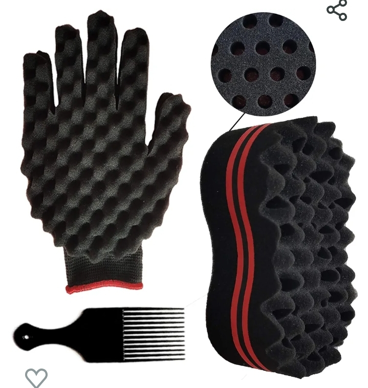 Hair Twist Brush+Glove