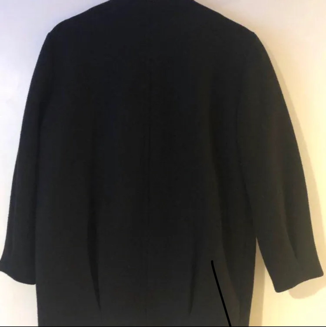 Black oversized coat - photo 2