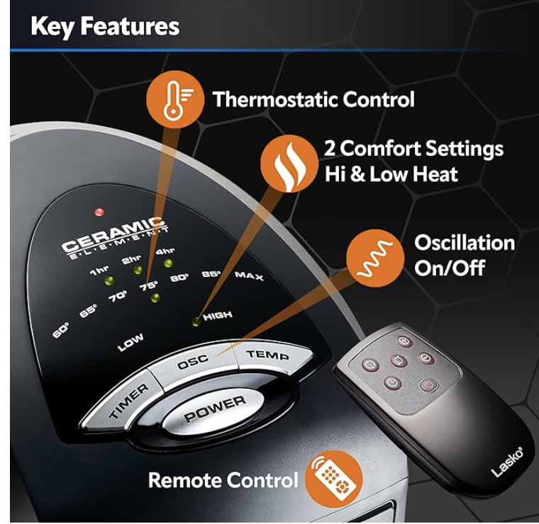 Lasko Ceramic Heater - photo 5