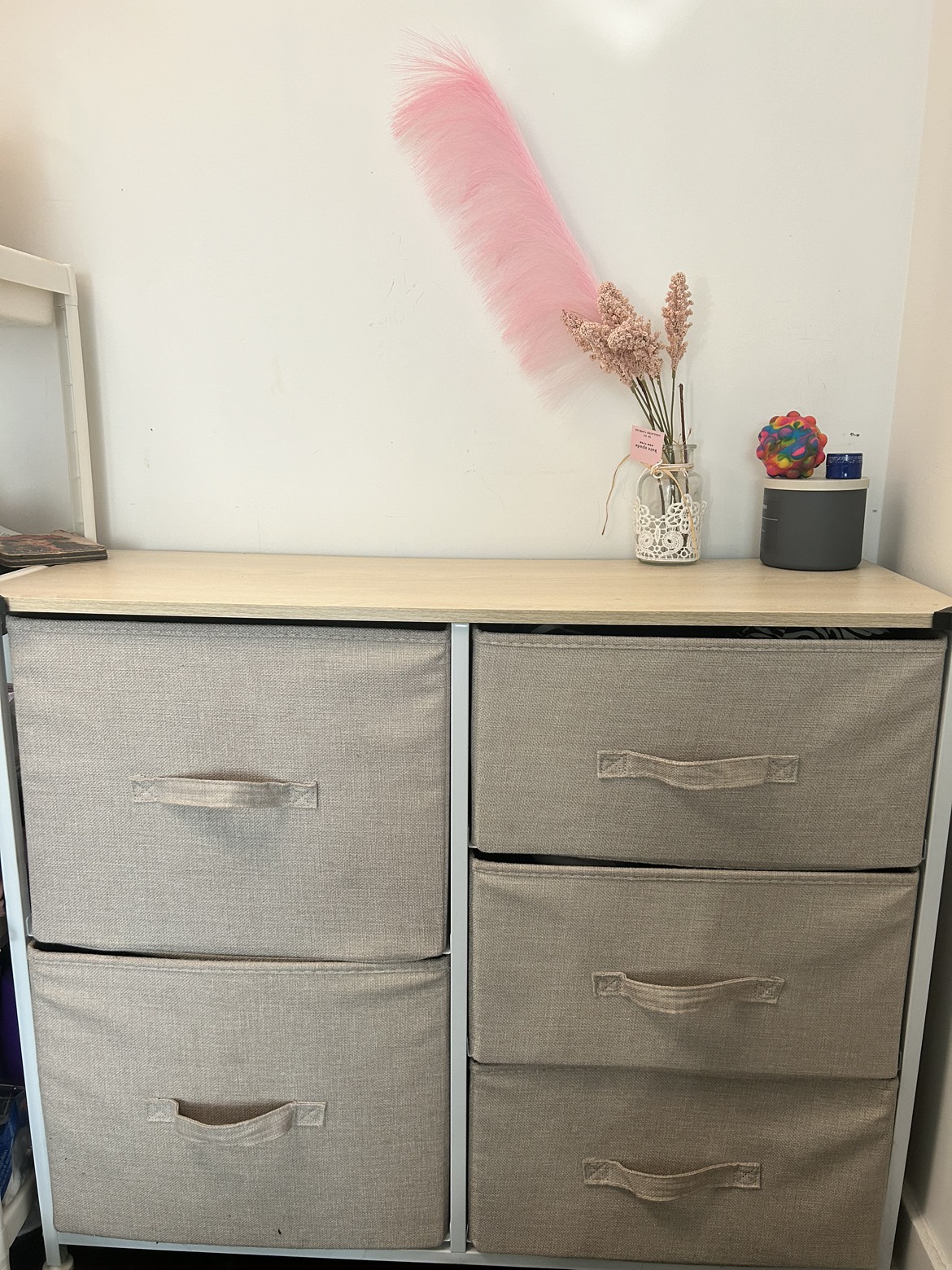 Fabric chest of drawers