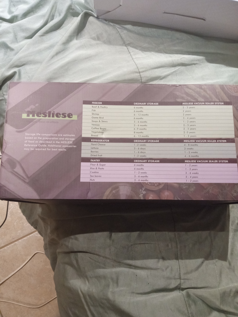 MESLIESE VACUUM SEALER - BRAND NEW UNUSED image indicator(2)