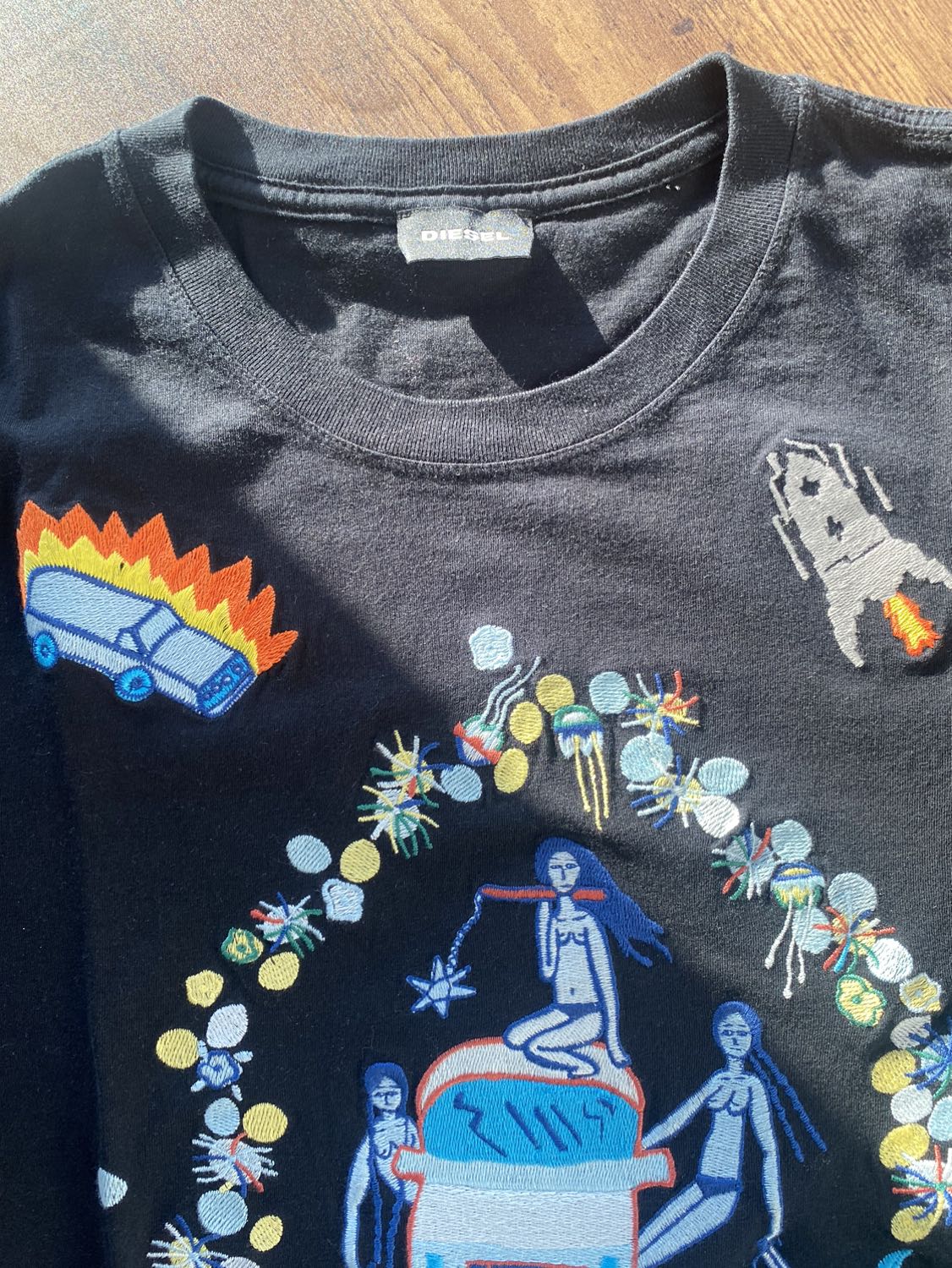 Diesel - Embroidery T-Shirt - photo 3