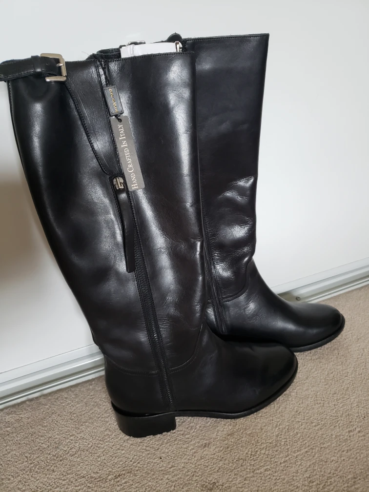 New leather Italian boots - photo 3