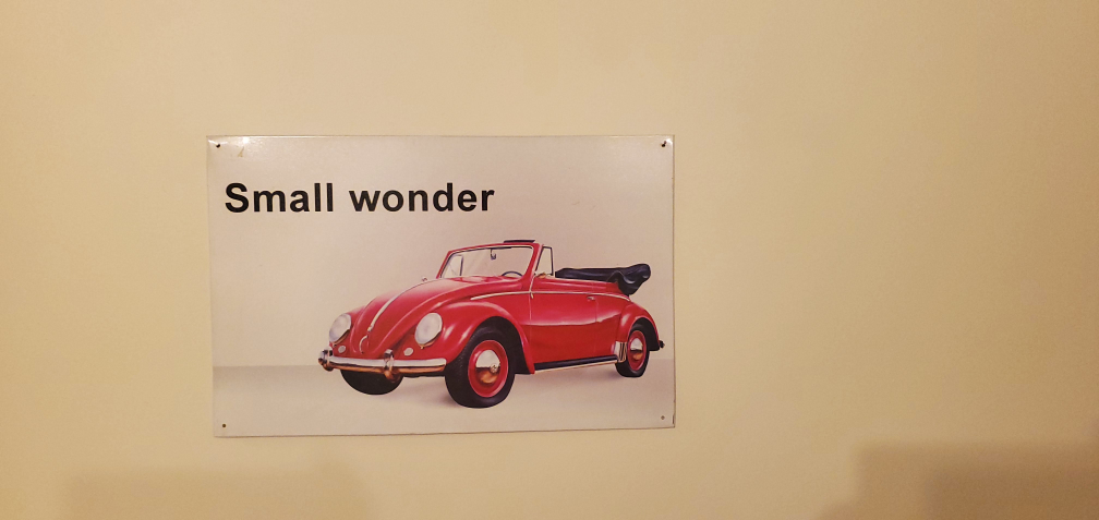 VW TIN SIGN