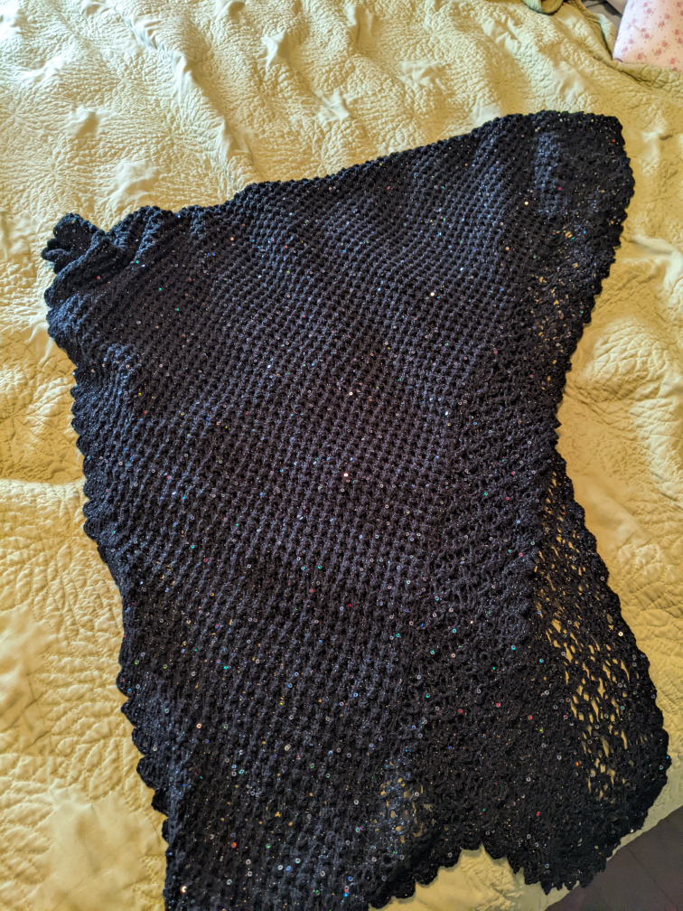 Handmade Sparkling Shawl#freebie#freecycle image indicator(3)