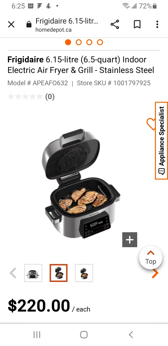NEW never used indoor grill and air fryer - photo 2