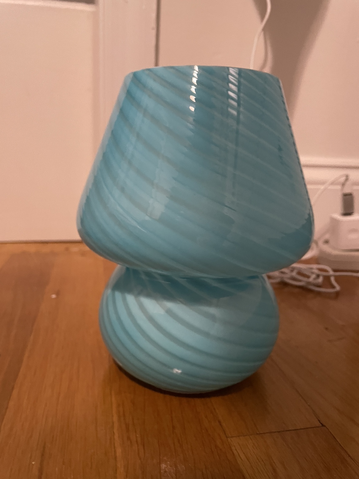 Murano blue glass lamp - photo 2
