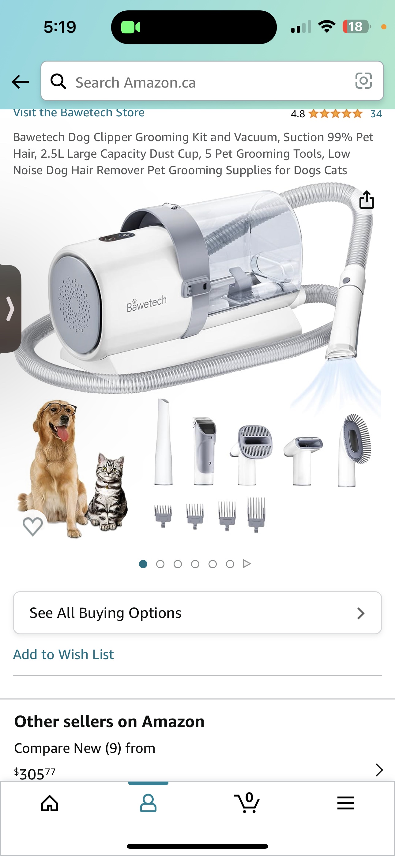 Dog/pet grooming kit