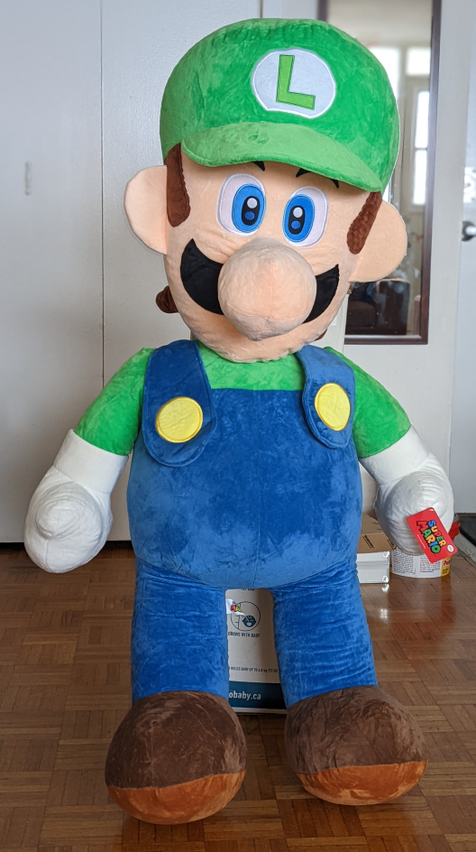 giant 4ft tall Luigi stuffie - photo 2