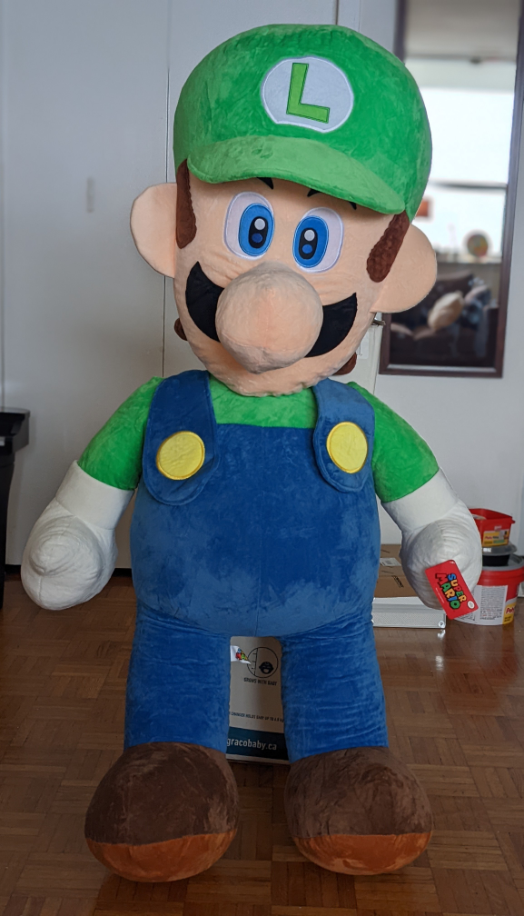 giant 4ft tall Luigi stuffie - photo 4