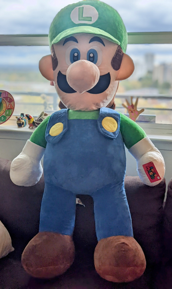 giant 4ft tall Luigi stuffie - photo 5