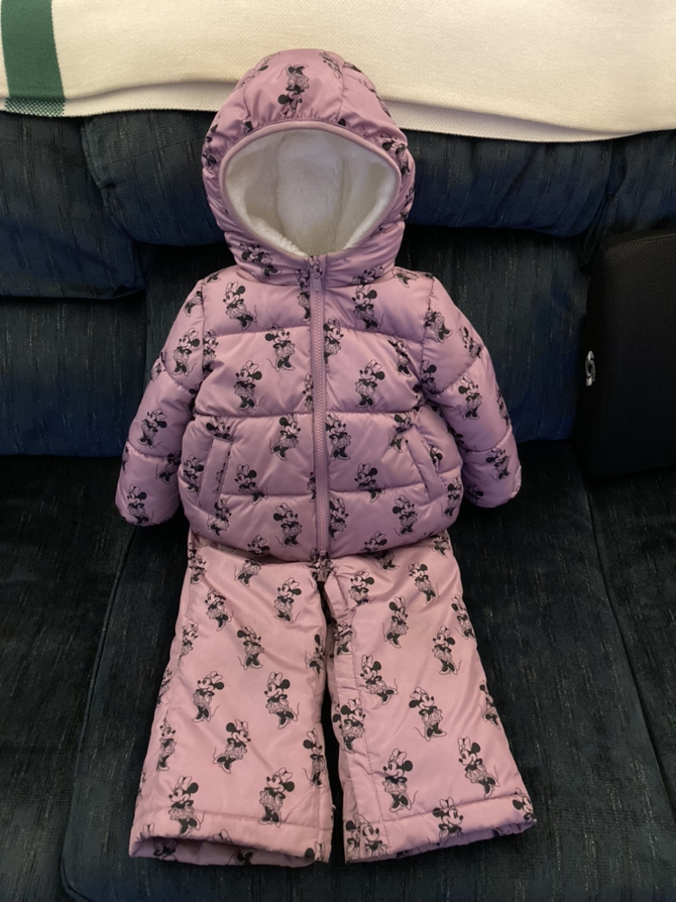 2T Snowsuit Gap Reversible Minnie Mouse ColdControl max thumbnail