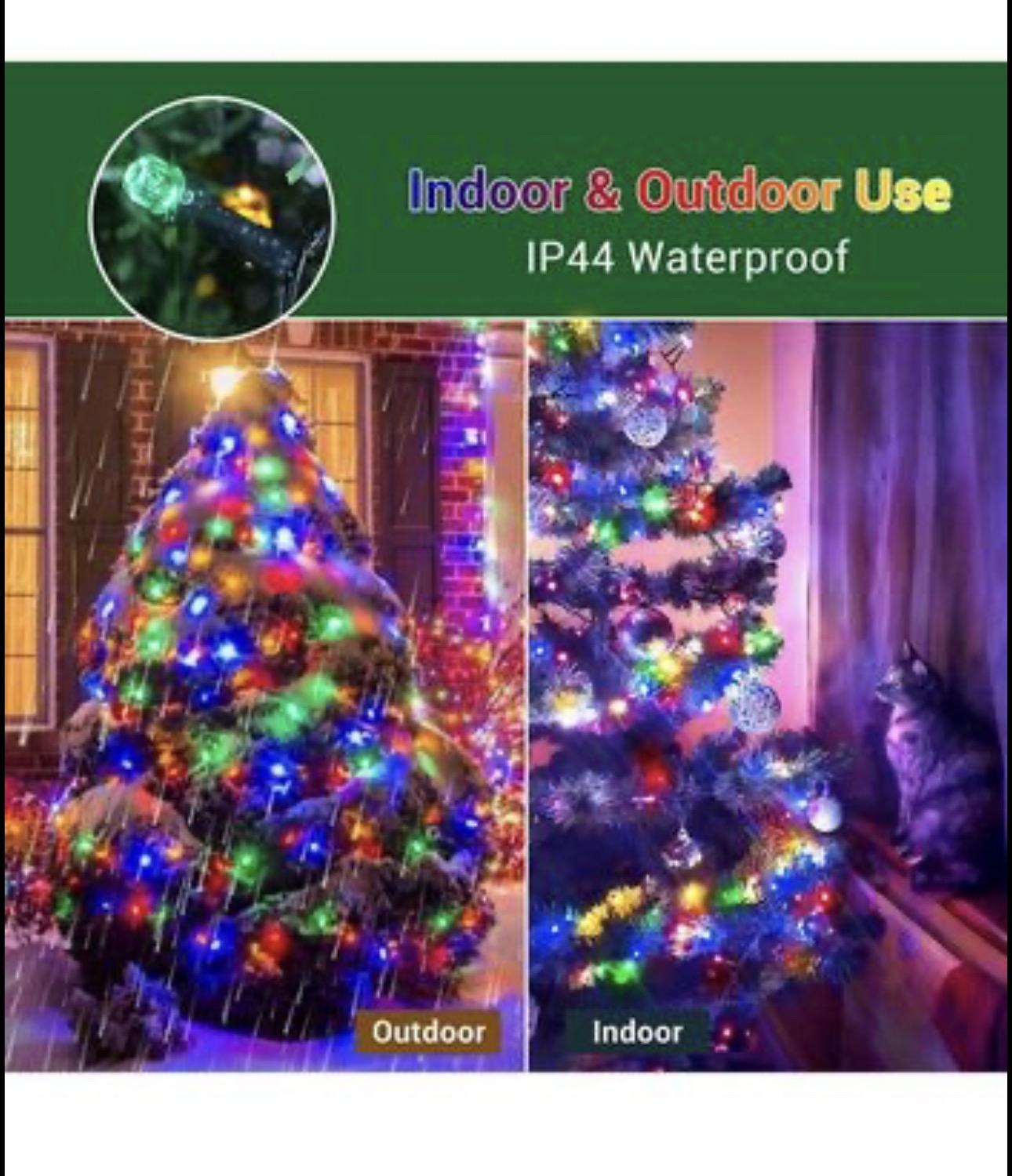 Christmas Lights String Lights 164FT 500LED with 8 Modes image indicator(6)