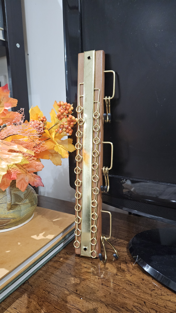 vintage neck tie storage rack thumbnail