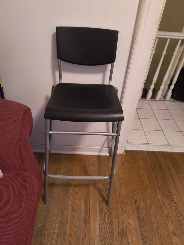 Ikea Stig Counter Stool Ikea Stig Bar Stool With Back- Black And