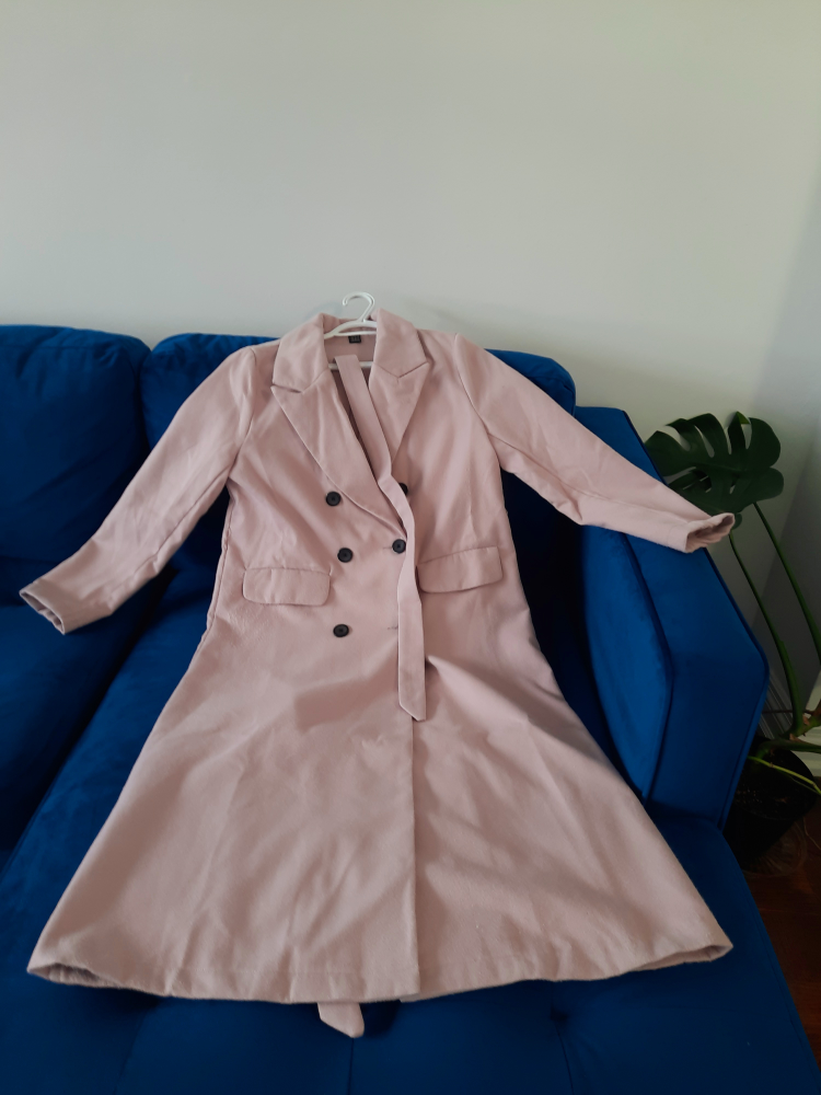 Peak Collar Double Breasted Belted Overcoat 🍂 image indicator(4)