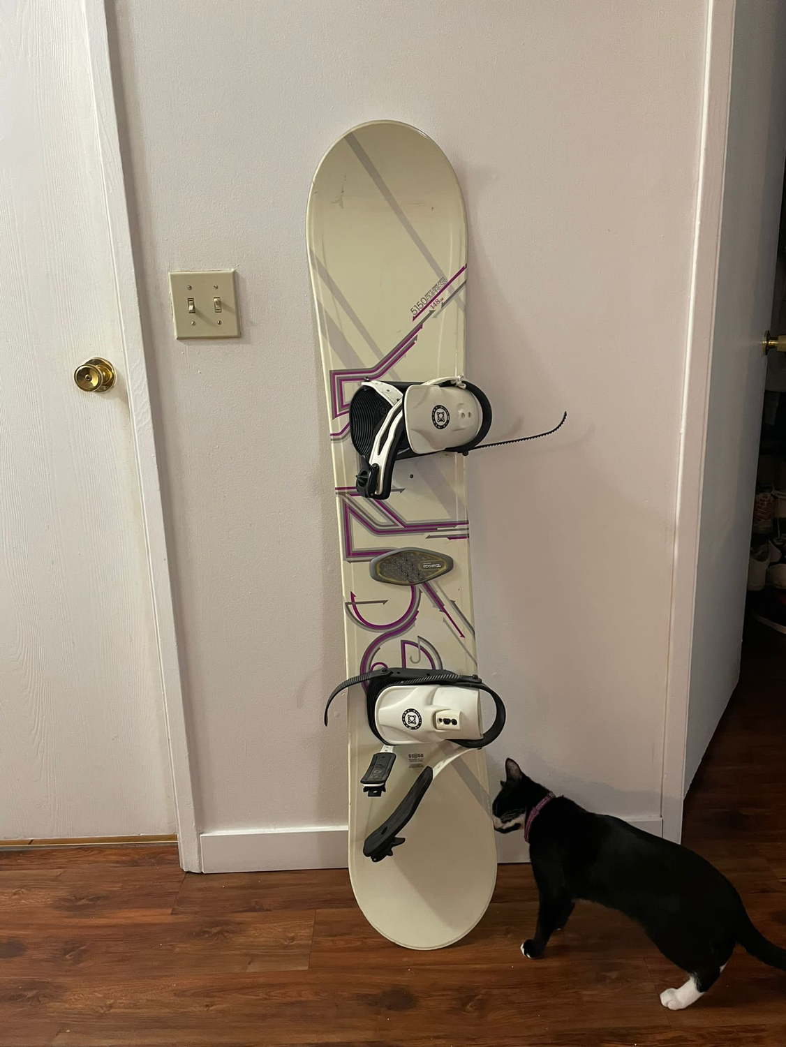 Snowboarding board, jacket & boots
