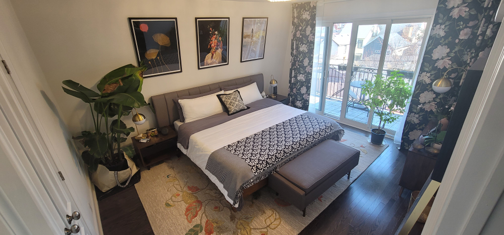 King Bed - solid wood frame