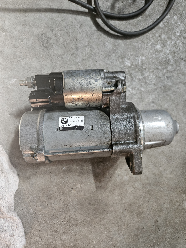 OEM BMW Starter Motor 7631558 part number Denso N55 BMW