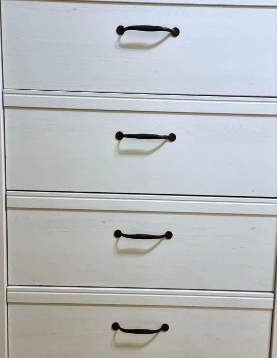2 IKEA BRUSALI CHEST of 4 DRAWERS White Karrot