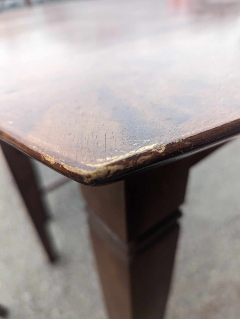 Solid wood square bar height table with 3 bar height chairs image indicator(5)