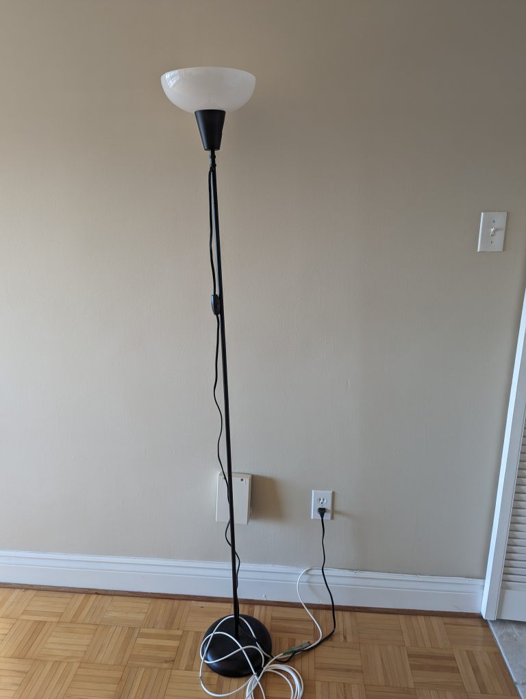 Two IKEA Floor Lamps with Bulbs - photo 2