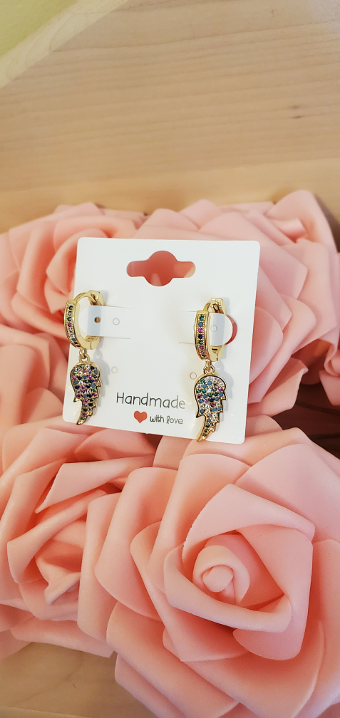 Feather Drop Earrings for kids image indicator(2)