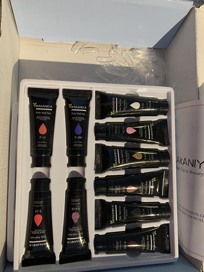 Wakaniya poly gel nail kit - photo 4