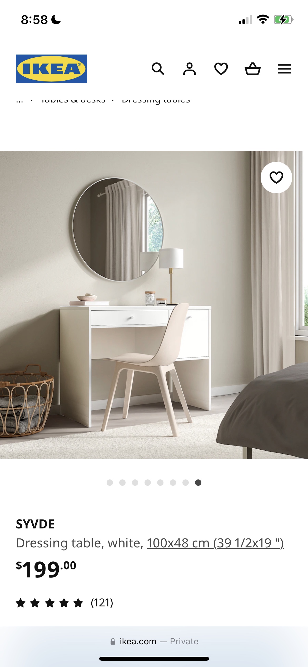 Vanity/make up table