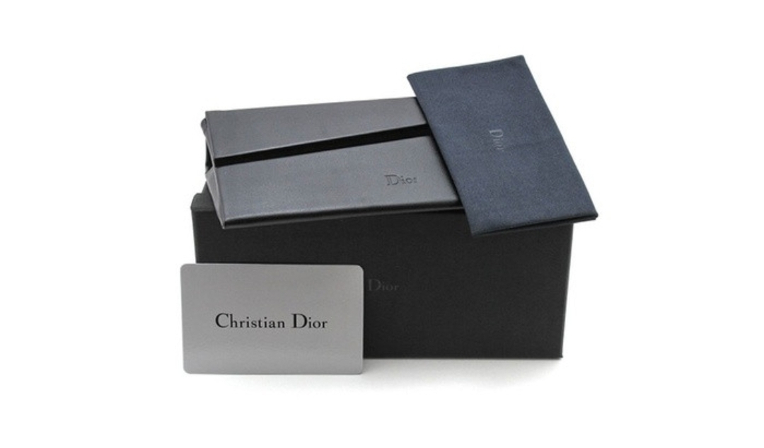 NEW IN CASE Authentic Dior Green Marble Gold Sunglasses - photo 3