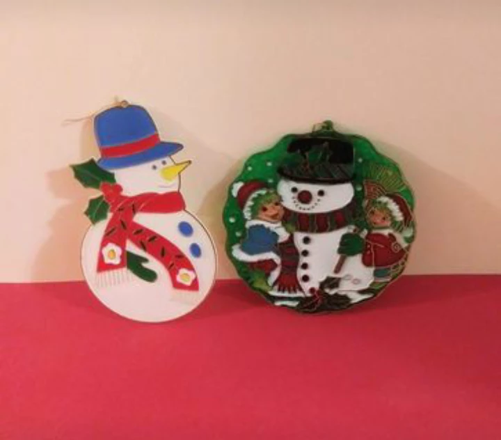 ⛄ Snowman Sun Catchers - 2-Piece Set ⛄ image indicator(4)