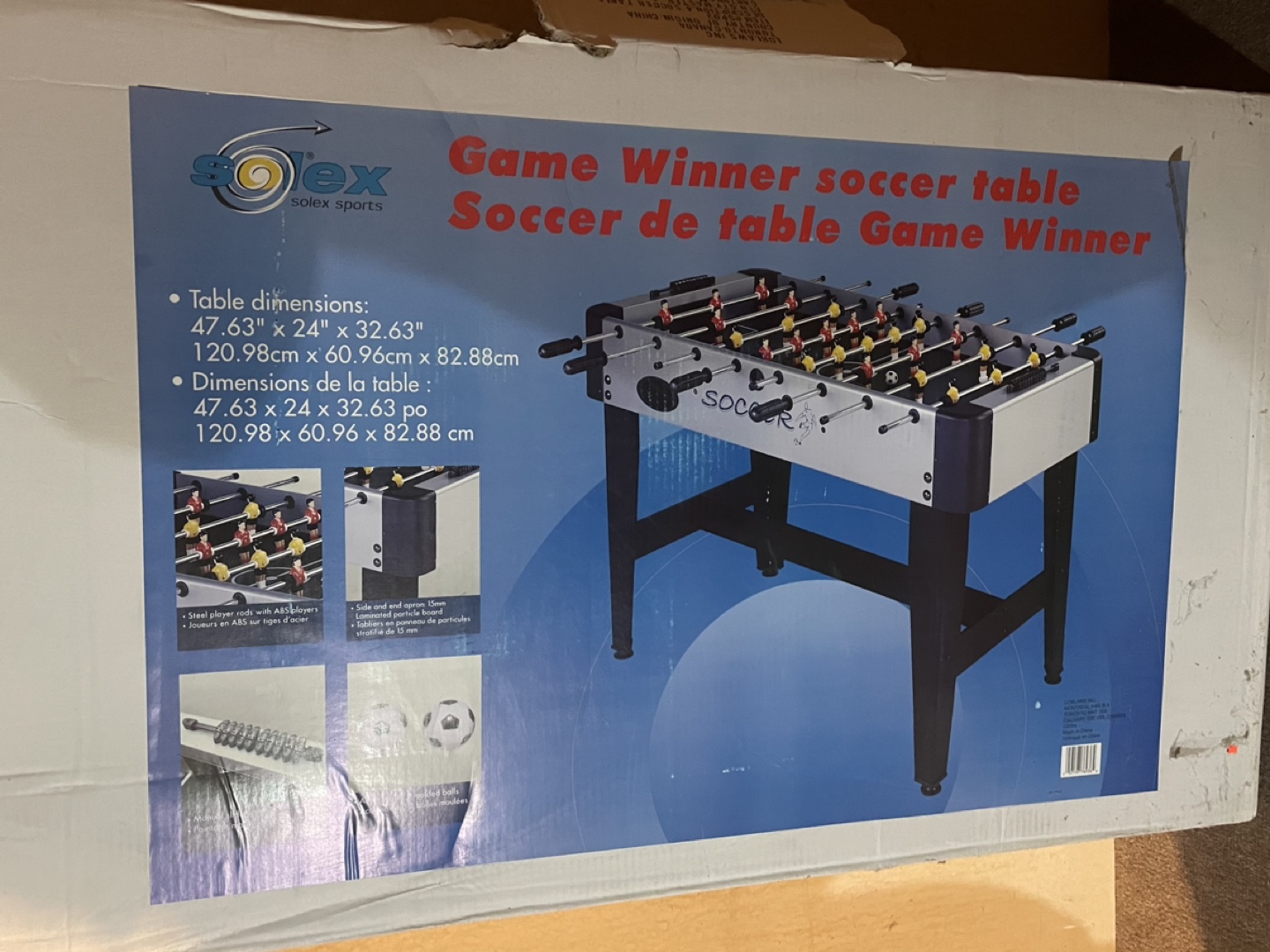 Unopened Foosball Table (table soccer) image indicator(2)