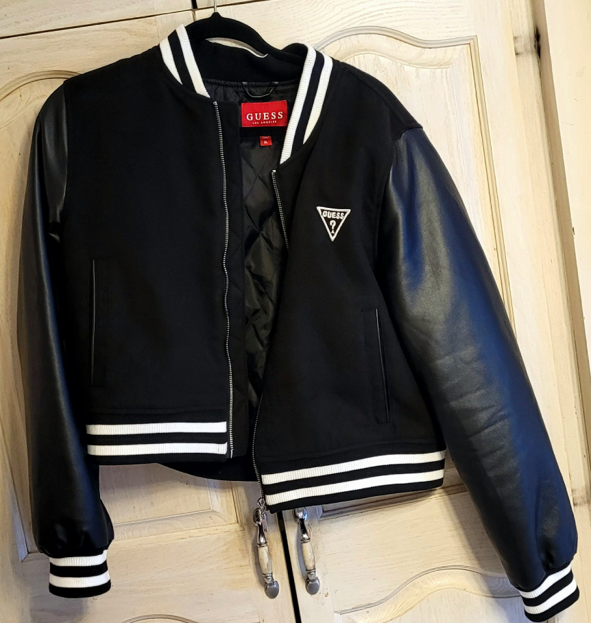 GUESS Women's Varsity Crop Jacket - XL - photo 3