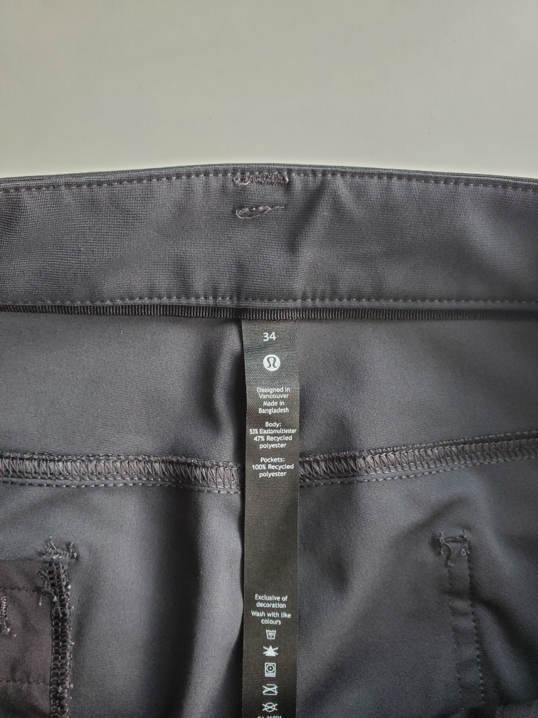 Lululemon ABC Slim fit 5 pocket pant (dark grey) image indicator(2)