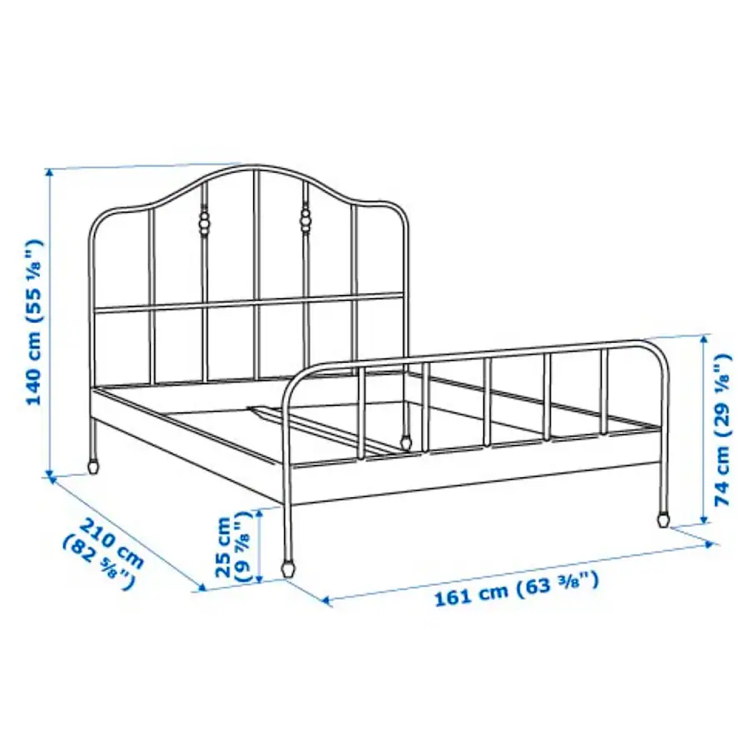 SAGSTUA Bedframe with bedbase - photo 2