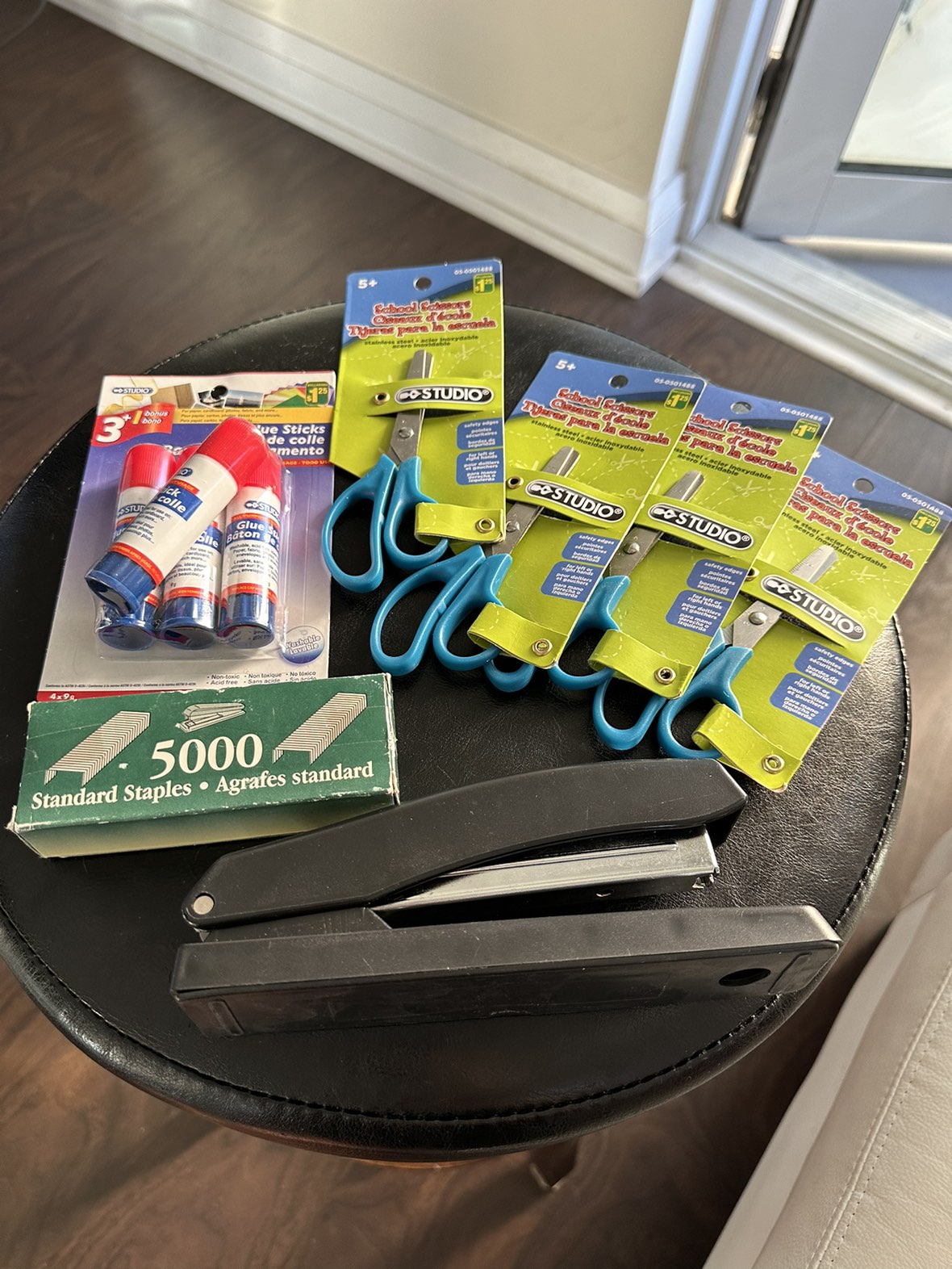 Glue sticks, scissors, stapler, staples thumbnail