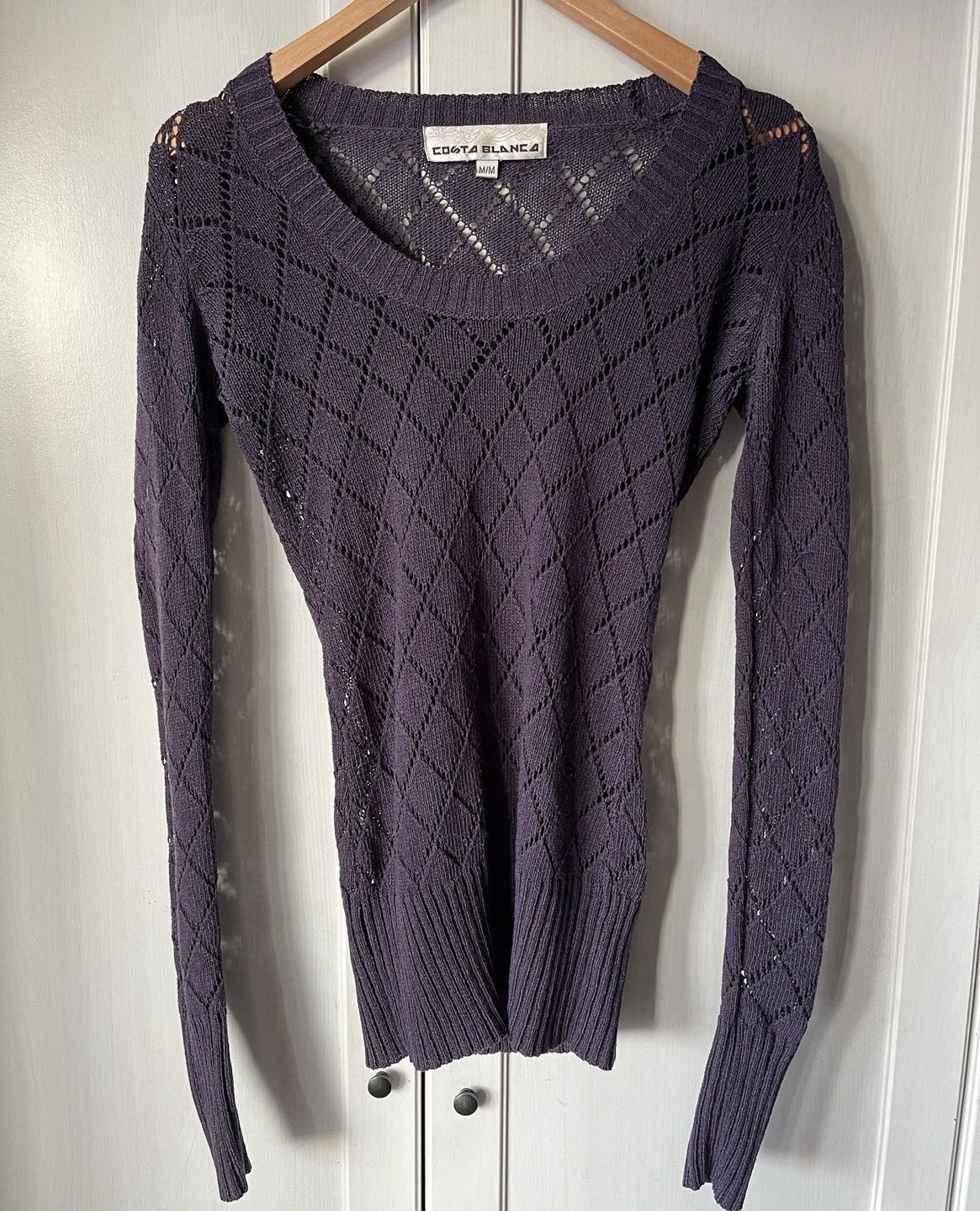 Fitted purple knit sweater🦃
