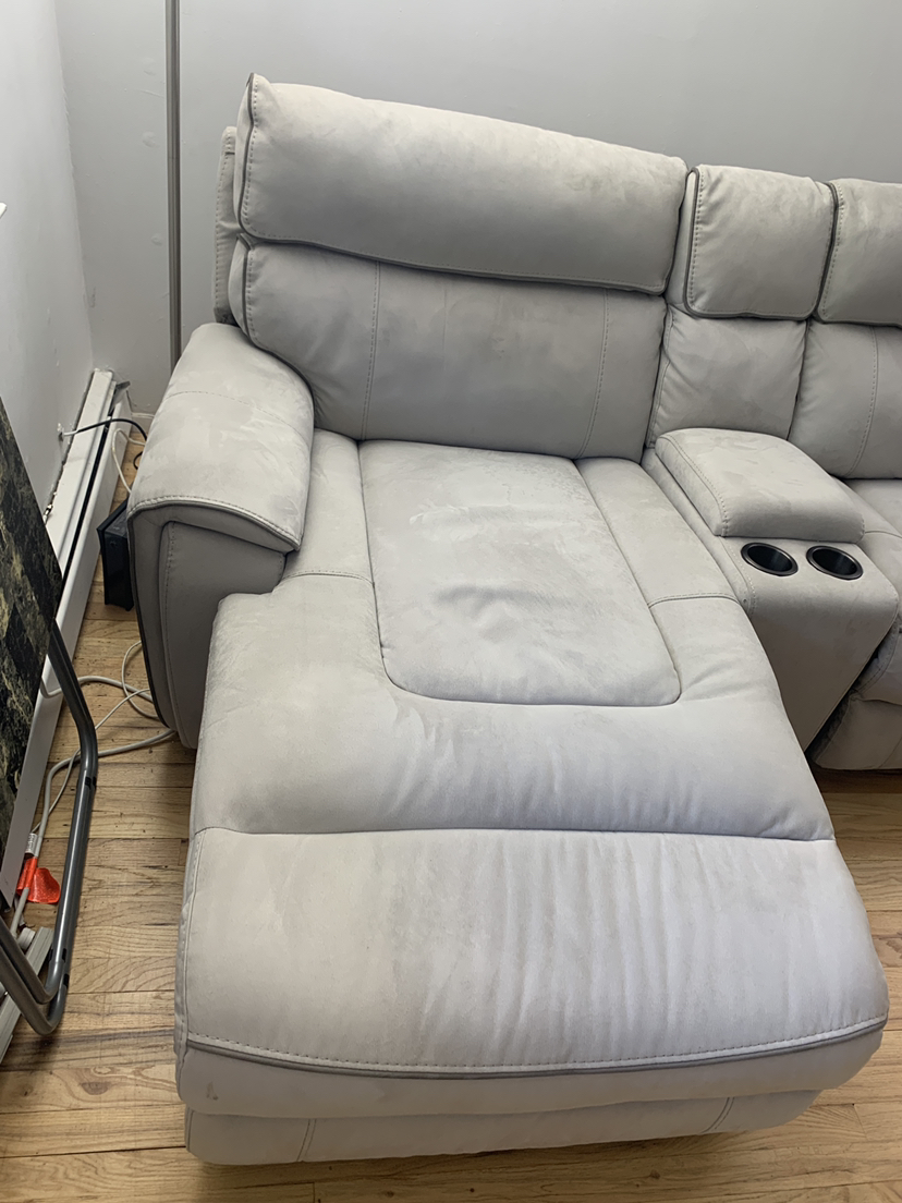 Grey Reclining Sectional Nine Pieces - photo 2