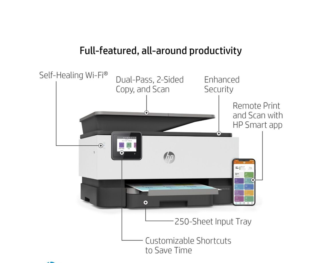 HP OfficeJet Pro 9015e Print Copy Scan Fax thumbnail