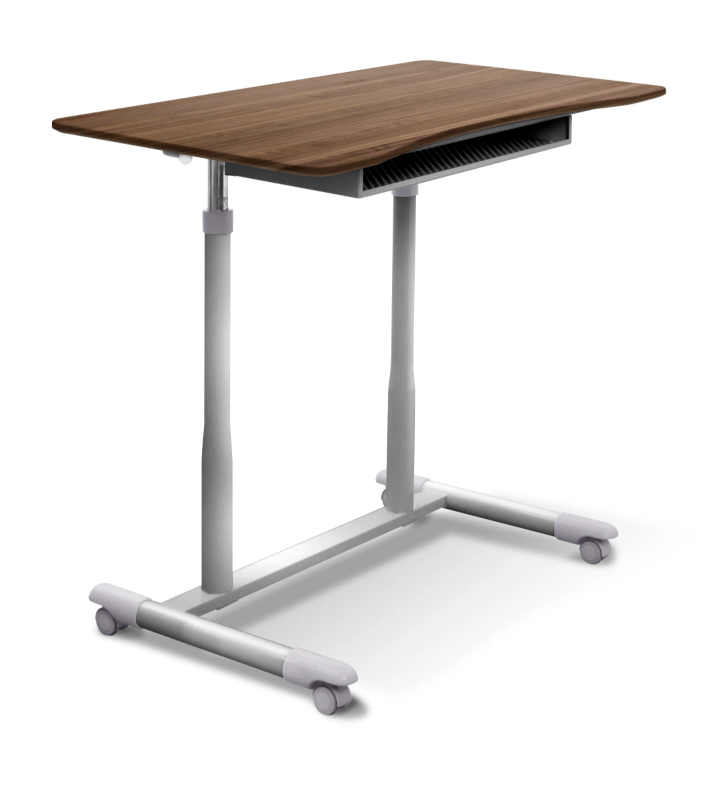 Adjustable desk on wheels with drawer - photo 2