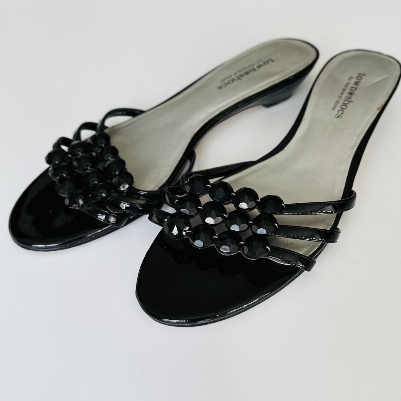 Town Shoes black sandals / size 9 thumbnail