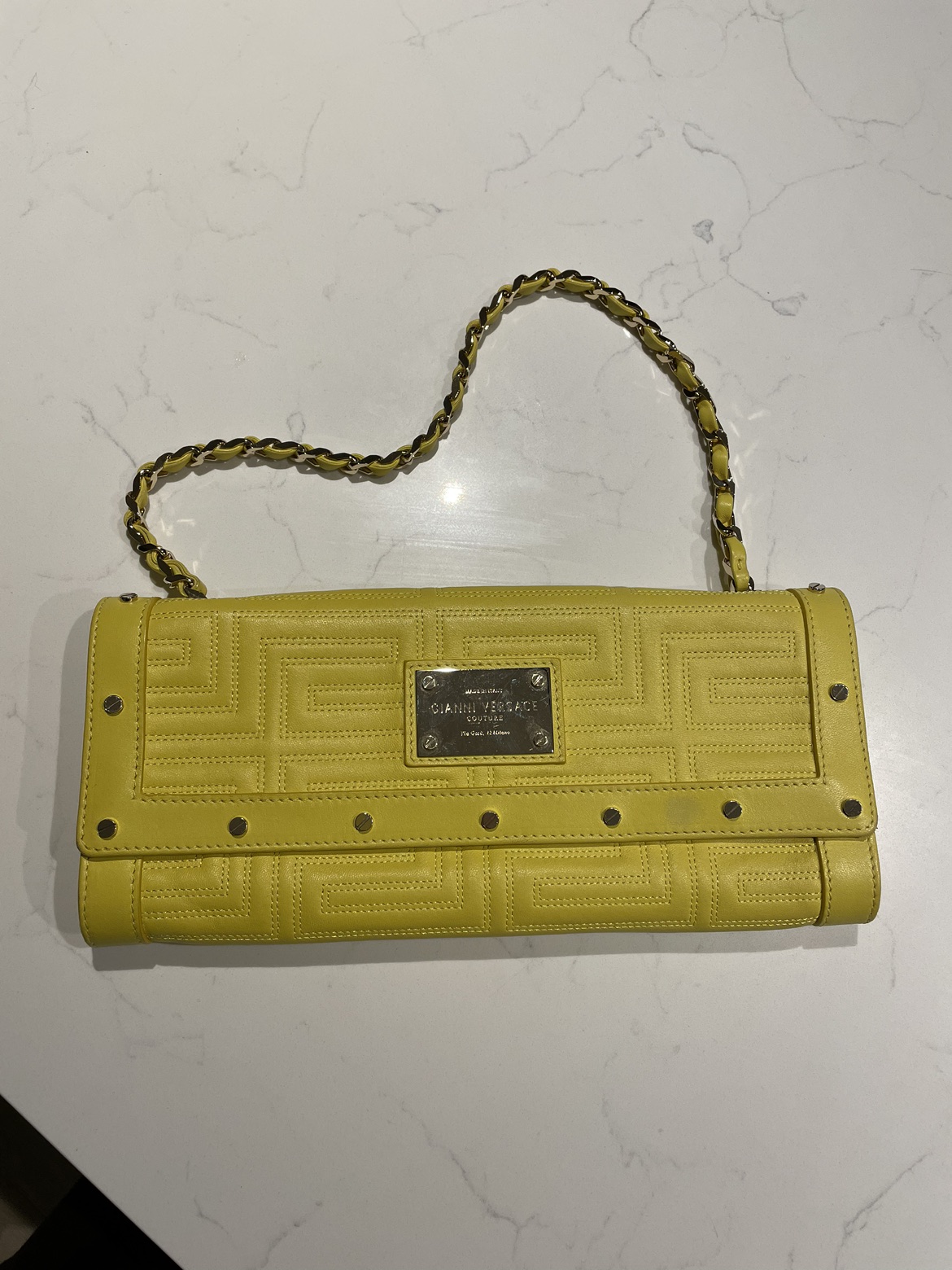 Versace purse/ clutch with sling