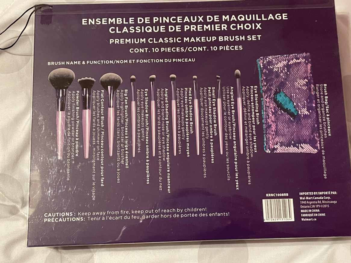 Purple makeup brush set image indicator(2)