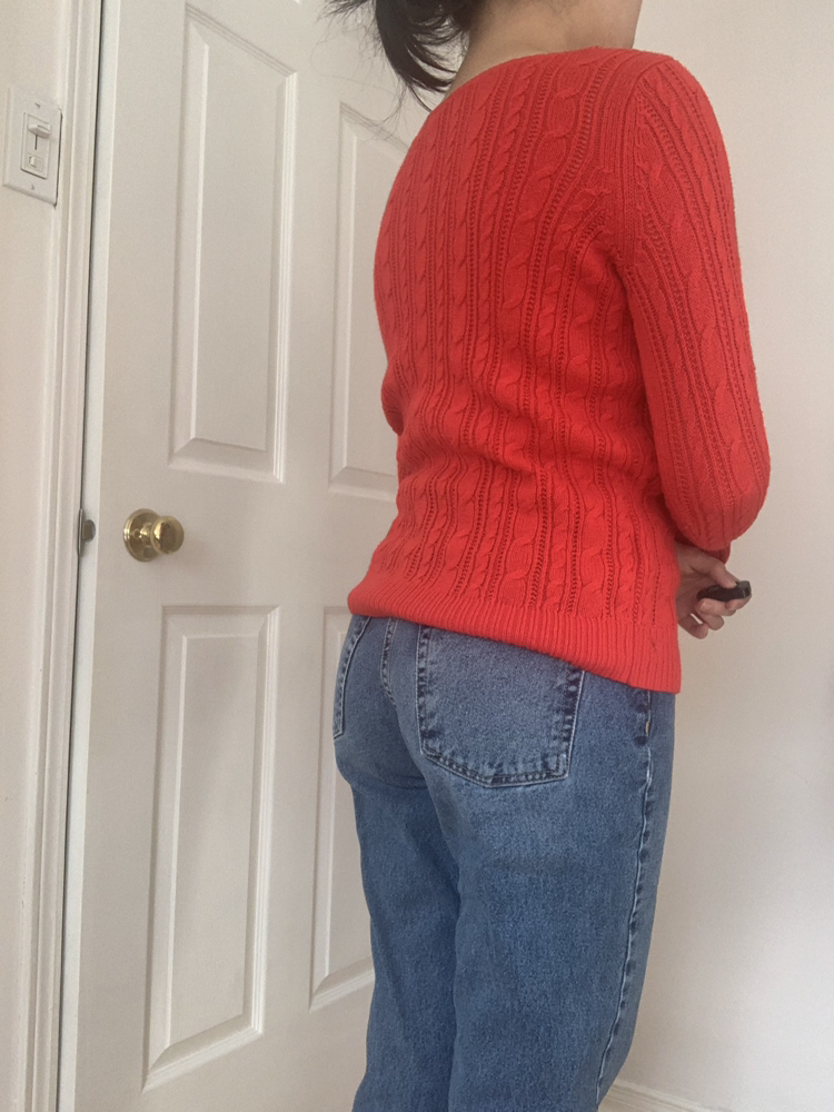 Hollister Red Knit Sweater, AE image indicator(3)