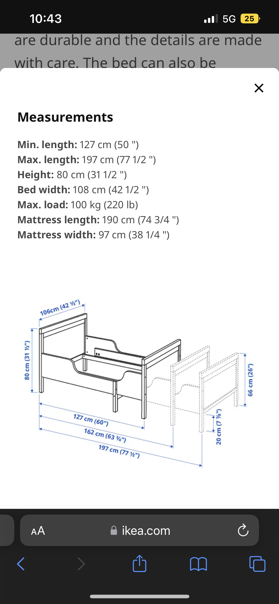 Ikea Sundvik Extendable bed image indicator(4)