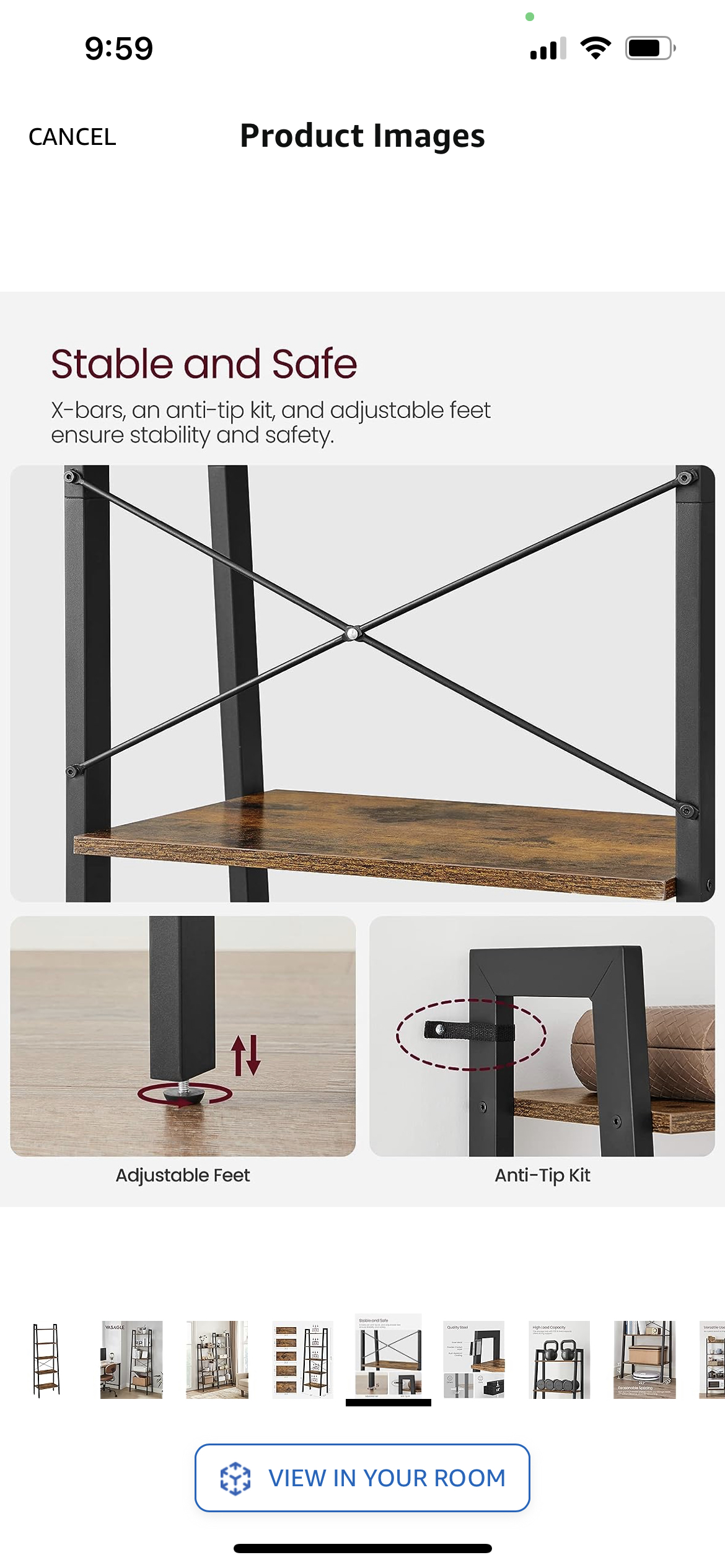 Ladder Shelves, 5-Tier & 4-tier Bookshelf image indicator(5)