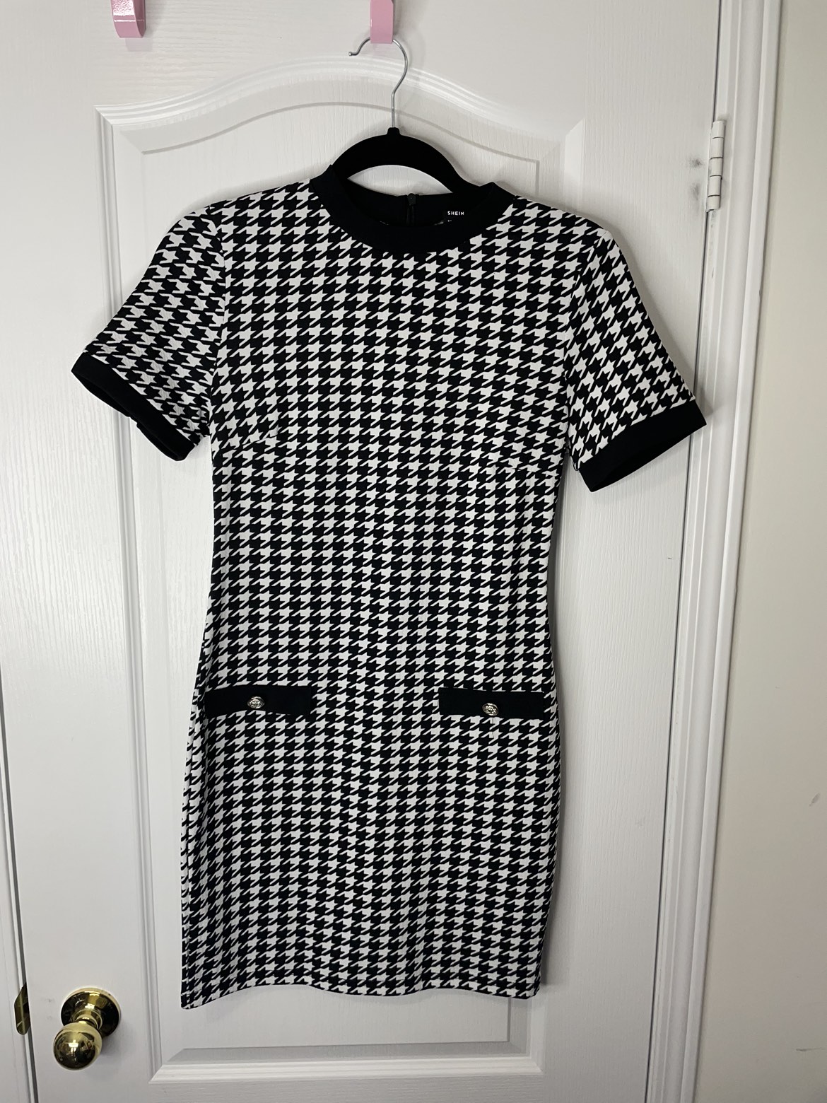 SHEIN- Houndstooth Dress M $15 thumbnail