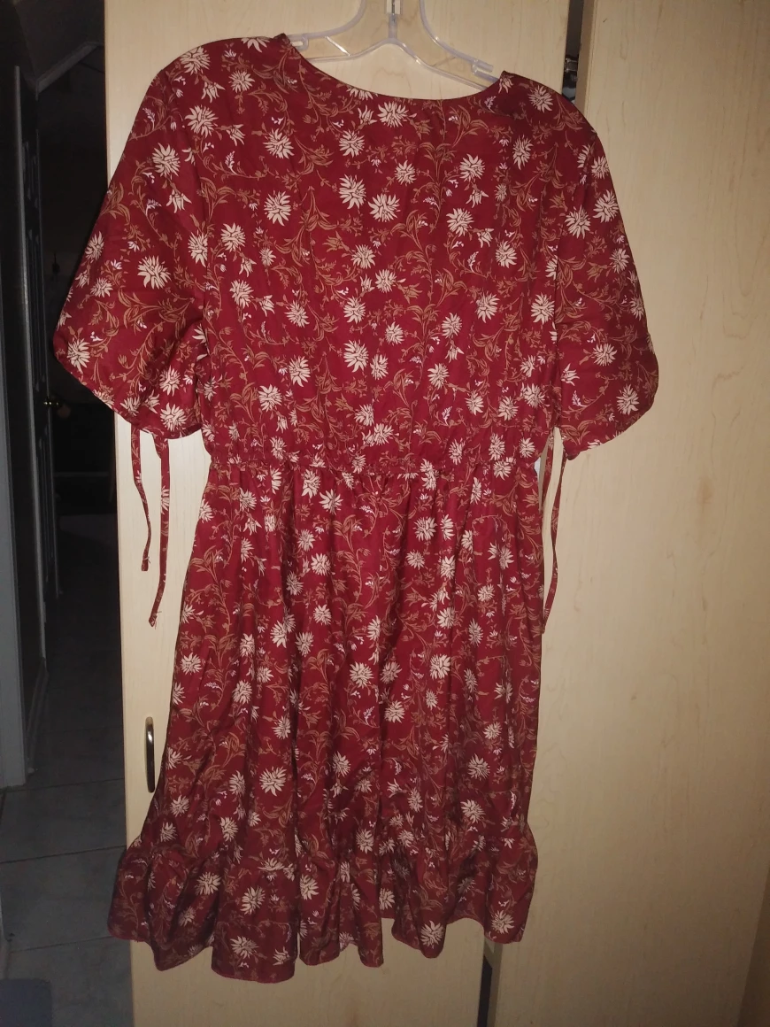 NEW!     Red Floral Dress image indicator(2)