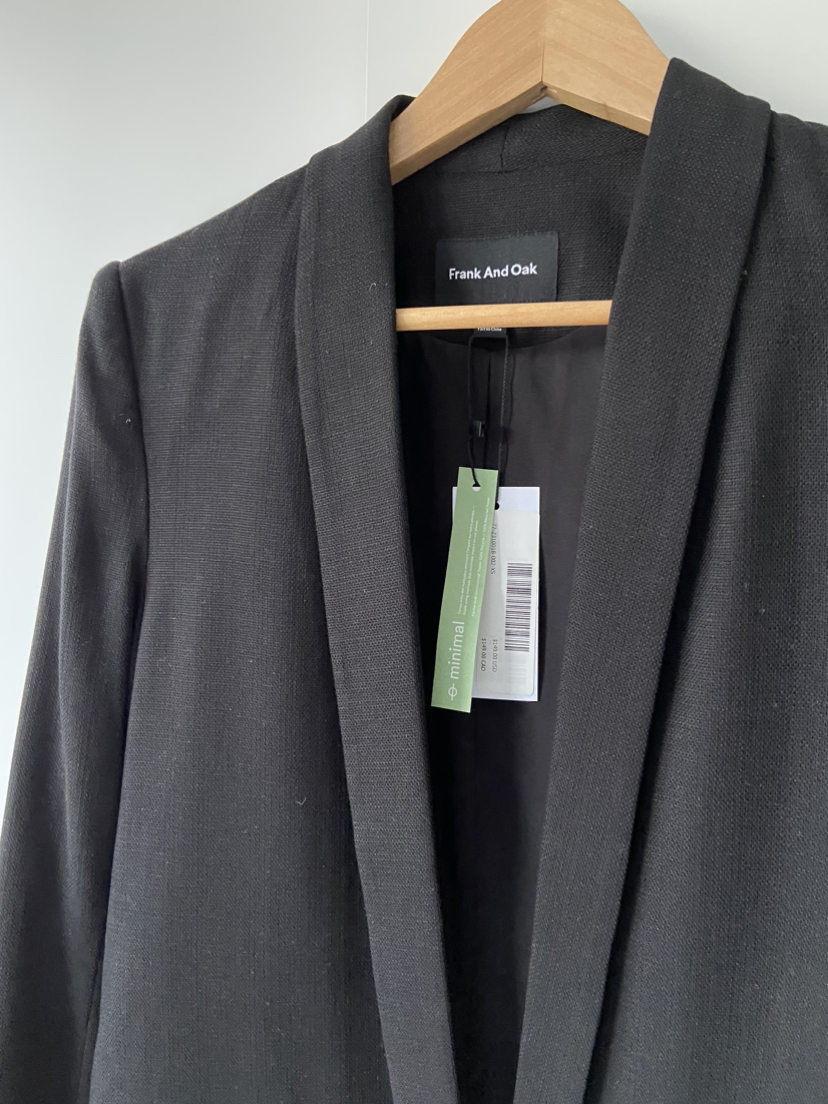 Brand new with tags - Black tuxedo lapel women’s blazer image indicator(2)