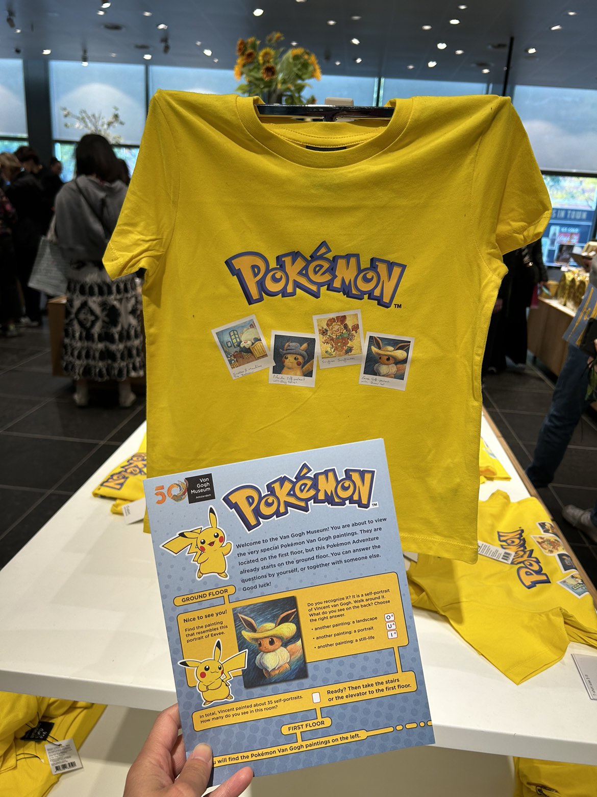 Limited Edition Pokémon X Van Gogh T-Shirt (size 5-6 kids) image indicator(5)